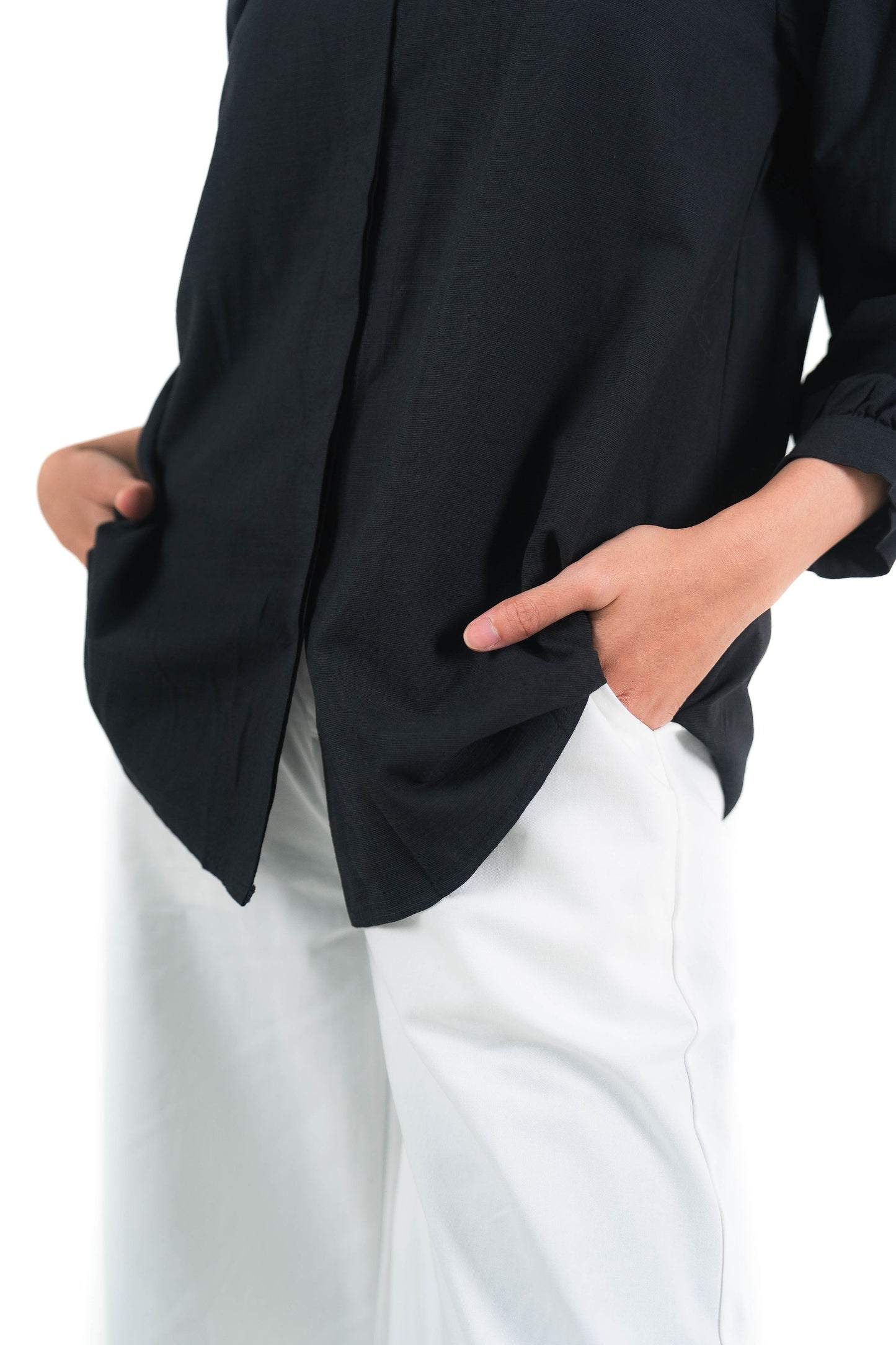 Wide Leg Trousers in White
