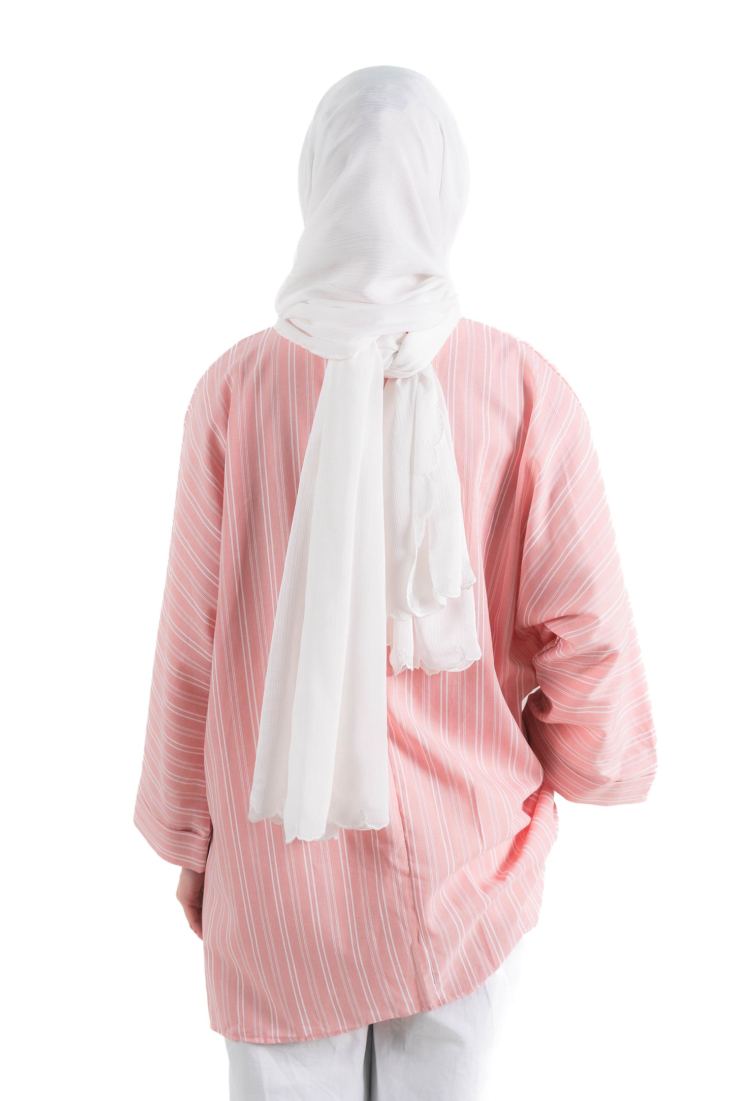 Striped Oversized Shirt in Pink